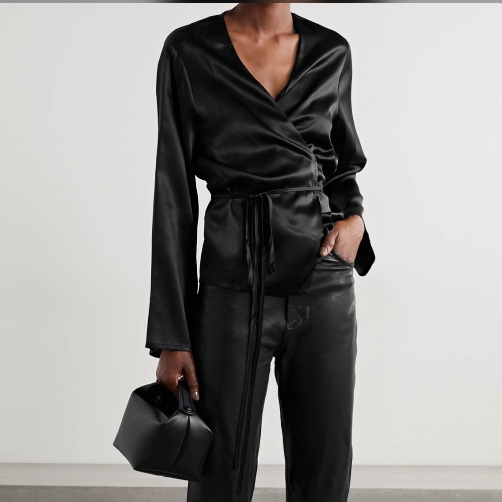 Minimalist silk top